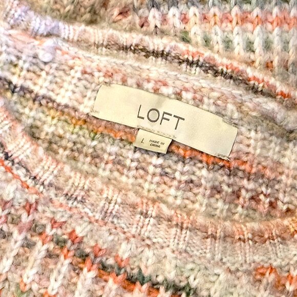 Sweater Weather! THE LOFT - cozy pink knitted pullover sweater - Picture 11 of 11